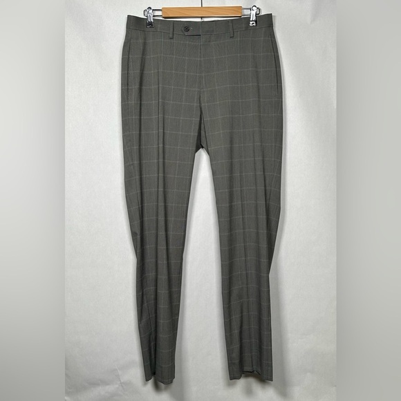 Lauren Ralph Lauren Gray Plaid Dress Slacks - Picture 1 of 6